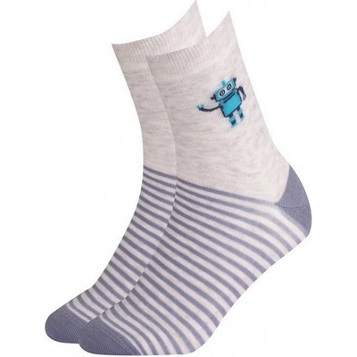 Gatta Cottoline vzorované 234.N59 Chlapecké ponožky grey