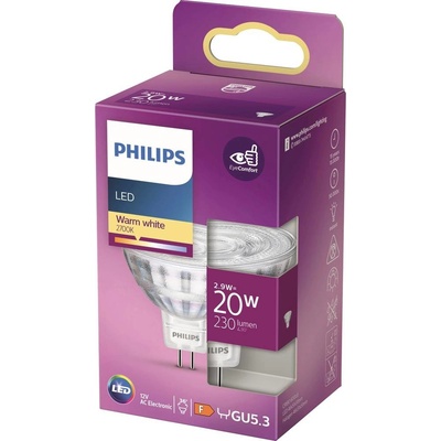 Philips LED 871951430760500 LED F A G GU5.3 klasická žiarovka 2.9 W = 20 W teplá biela