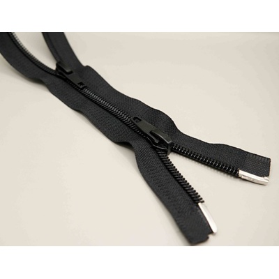 Protipohyb špirálový zips č.5 rôzne farby - dĺžka (40 cm - 100 cm) 75 cm Čierna