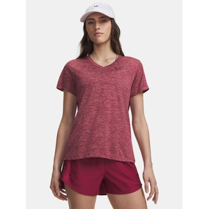 Under Armour Дамска тениска Under Armour Tech SSV- Twist Under Armour | Cherven | ЖЕНИ | XS