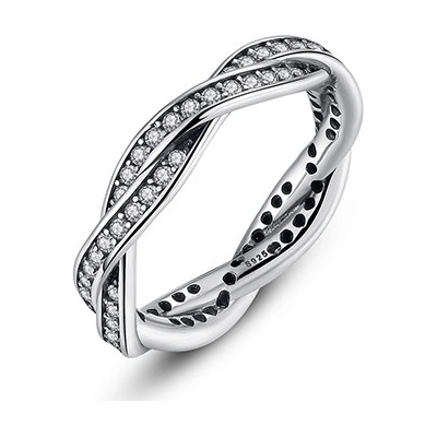 P&J Jewellery Stříbrný prsten Třpytivý věnec SRP9
