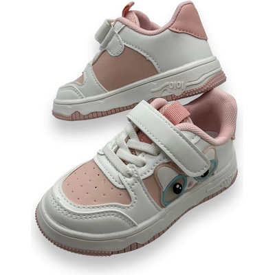 Fashion dievčenské tenisky na suchý zips 21 růžová