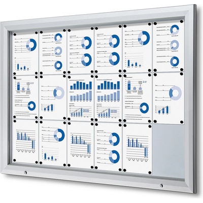 Jansen Display Exteriérová vitrína 18 x A4 1465 x 1067 mm