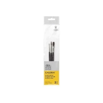 Image 1 of Winsor & Newton Четка синтетична Galeria кръгла №2-6 и плоска №6 3бр