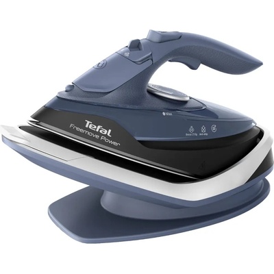 Tefal Freemove Power FV6675E0 - безжична парна ютия 2600W, 210g/min ударна пара - синя
