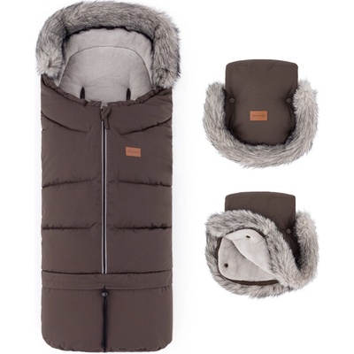 Petite&Mats Set zimný Arctic 4v1 Furry Rich Brown