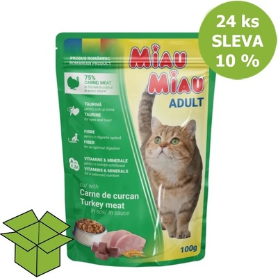 MIAU MIAU Cat krůtí 24 x 100 g