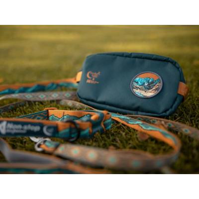 Non-stop dogwear Ledvinka Trail quest fanny pack Rachel Pohl teal hnědá