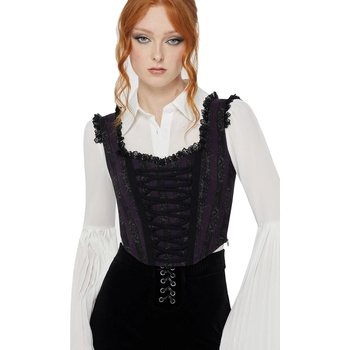 KILLSTAR Дамски корсет (топ) KILLSTAR x CORPSE BRIDE - Haunted Phase - Purple/Black - KSRA013328