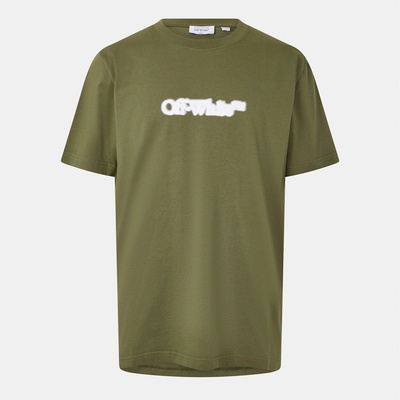 Off White Тениска Off White Men's Spray Arrow T-Shirt - Moss/White