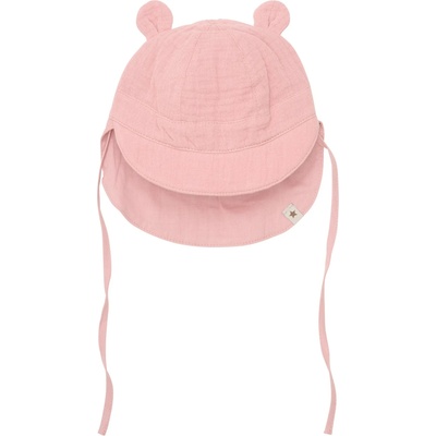 Huttelihut Детска шапка Huttelihut Kid's Summer Hat Bear Ears Muslin Hat - Ash Rose - размер 62/68 (EU) (904-3494-0212)
