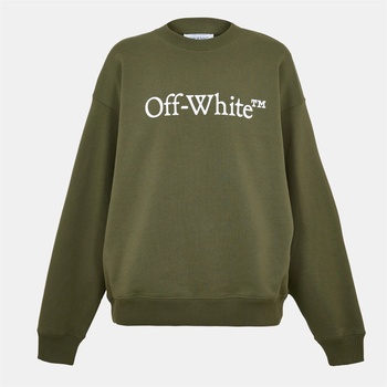 Off White Блуза Off White Men's Skate Crewneck Sweatshirt - Moss/White