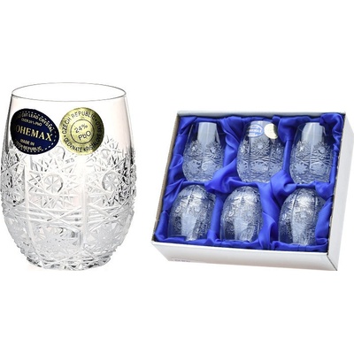 Bohemia Crystal Broušené sklenice Royal na likér lihoviny panák soudek Brus klasik 500 PK 6 x 60 ml