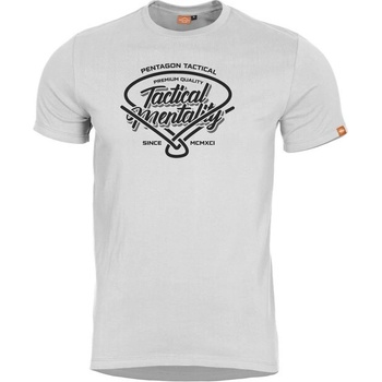 Tričko Pentagon Ageron Tactical Mentality biele