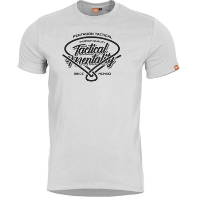Tričko Pentagon Ageron Tactical Mentality biele