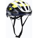 ABUS AirBreaker Movistar Team 24 тъмножълта/жълта/бяла велосипедна каска