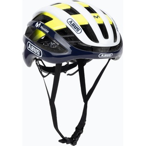 ABUS AirBreaker Movistar Team 24 тъмножълта/жълта/бяла велосипедна каска