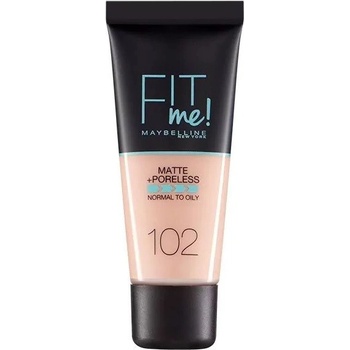 Maybelline Sjednocující make-up s matujícím efektem Fit Me! Matte & Poreless Make-Up 102 Fair Ivory 30 ml