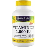 Healthy Origins Vitamin D3, 1000 IU, 120 капсули, Healthy Origins (15388 HO)