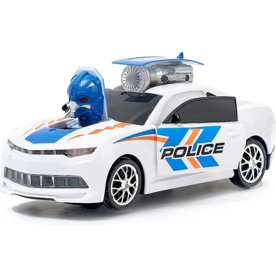 Трансформираща се полицейска кола със светлинни и звукови ефекти 3005