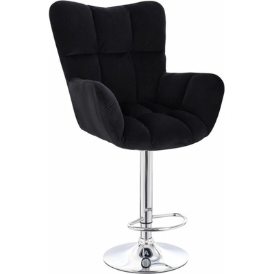 LuxuryForm Design Aurora Velur na striebornom tanieri čierne