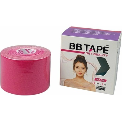 BB Tape Face tejp na tvár ružová 5 m x 5 cm