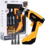 Ramiz Electric Screwdriver for Kids 3+ Noises + Rotary Drill Bit + 3 Interchangeable Tips