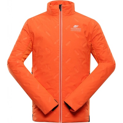 Alpine Pro Barit pánska športová bunda MJCY555 tmavo oranžová