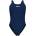 arena Дамски бански костюм Arena Womens Solid Tech Back Swimsuit - Navy/White