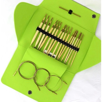 Sada výměnných jehlic Addi Click bambus, vel. 3,5 - 8 mm