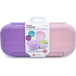 Melii Кутия за закуски Melii - 2 отделения, 480 ml, Blush /Berry (ML22530)