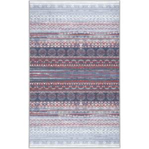 Mila Home Лилаво-сив килим подходящ за пране 80x150 cm Vintage Stripe - Mila Home (HKC-DikHali-130-80x150)