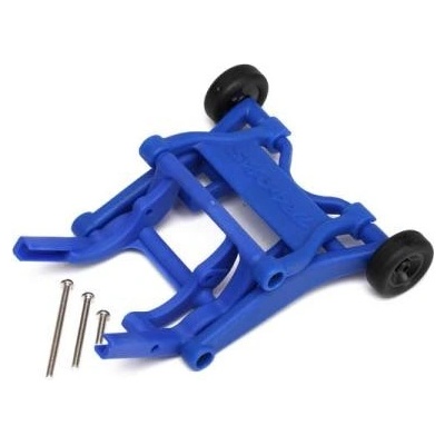 Traxxas sada oporných koliesok wheelie modrá