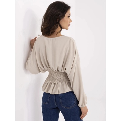 Blouse D50021F11088A beige krémová