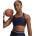 Under Armour Womens HeatGear® Mid Support Sports Bra - Navy/White