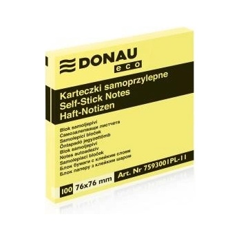 Bloček Donau ECO žltý 76x76mm