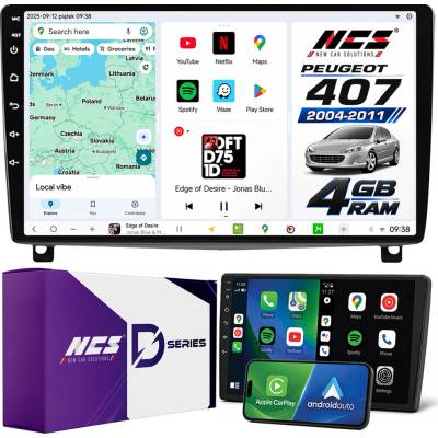 NCS D9 Peugeot 407 2004-2011 4GB