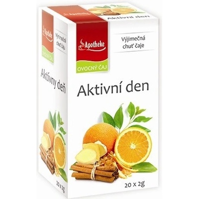 Apotheke Ovocný čaj Aktivní den čaj 20 x 2 g