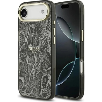 GUESS Калъф Guess Python Pattern MagSafe за iPhone Air - черен