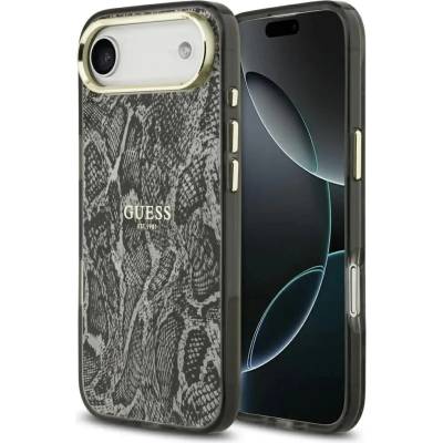 GUESS Калъф Guess Python Pattern MagSafe за iPhone Air - черен