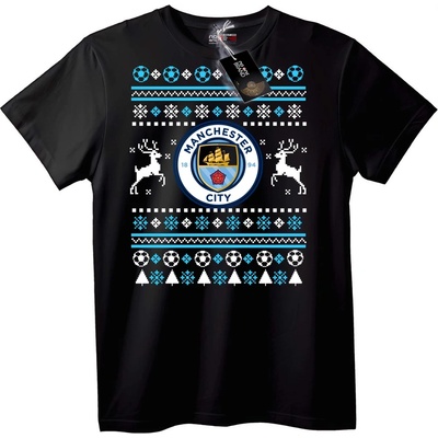 Коледна тениска на Manchester City - M, White