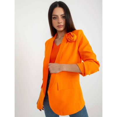 Dámske sako s kvetinou TW-ZT-BI-1071.15-fluo orange