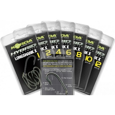 Korda Long Shank X vel.6 10 ks