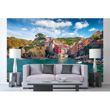 DIMEX ART s. r. o Самозалепваща се флизелинова фототапета красив град лигурия 375 x 250 см