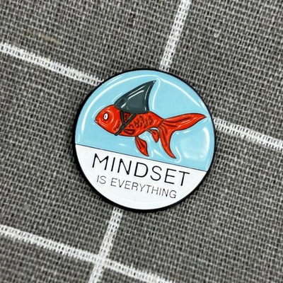 Pinarna Rybička s žraločí ploutví Mindset is everything Nastavení mysli je všechno – Zboží Dáma