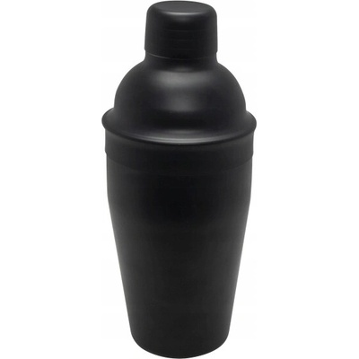 Metalový šejkr černý na koktejly a drinky