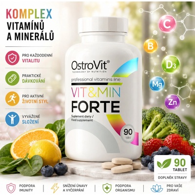 Ostrovit 100% Vit & Min Forte 90 tabliet