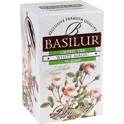 Basilur Bouquet White Magic zelený čaj 20 sáčků