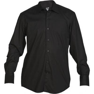 Roly Moscu pánská košile dlouhý rukáv černá E5506-02