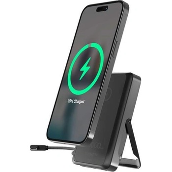 Gembird PB10-WPC15MS-01 10000mAh безжична преносима зарядна станция, черна (PB10-WPC15MS-01)